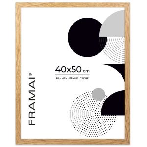 Naturalna ramka na zdjęcia w kolorze dębowym w rozmiarze 40×50 cm 848693 Naturalna ramka na zdjęcia w kolorze dębowym w rozmiarze 40×50 cm 848693
