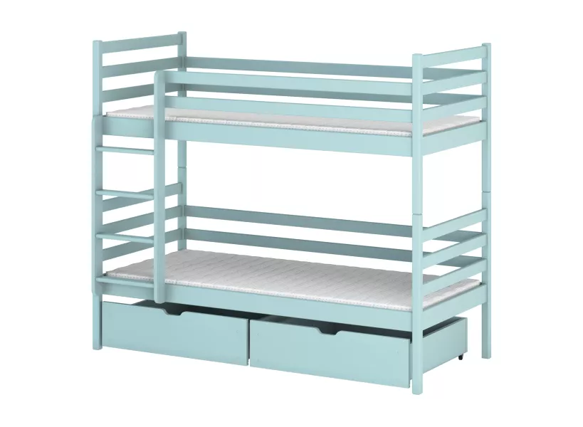 NEMO 80x200 niebieskie łóżko piętrowe Lano Meble 802981