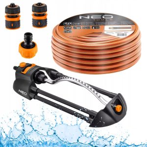 NEO Wąż Ogrodowy Mocny 20m 1/2” + Zraszacz + Złączki 218546 NEO Wąż Ogrodowy Mocny 20m 1/2” + Zraszacz + Złączki 218546