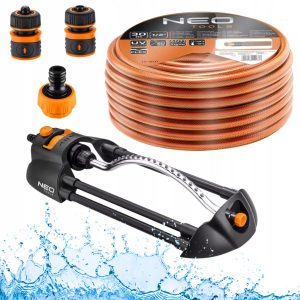 NEO Wąż Ogrodowy Mocny 30m 1/2” + Zraszacz + Złączki 218541 NEO Wąż Ogrodowy Mocny 30m 1/2” + Zraszacz + Złączki 218541