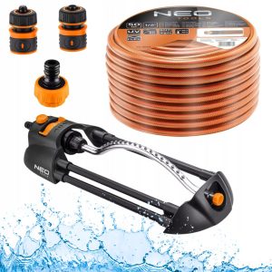 NEO Wąż Ogrodowy Mocny 50m 1/2” + Zraszacz + Złączki 218538 NEO Wąż Ogrodowy Mocny 50m 1/2” + Zraszacz + Złączki 218538