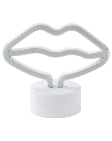 Neon LED Usta FLORA Różowy 754262