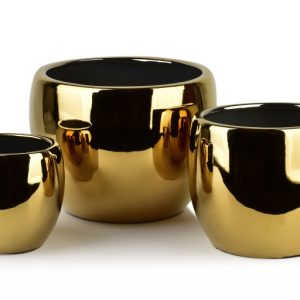 NEVA GOLD Komplet 3 osłonek ceramicznych 37×29,5/28×24,5/20,5×19,5cm 917614 NEVA GOLD Komplet 3 osłonek ceramicznych 37×29,5/28×24,5/20,5×19,5cm 917614