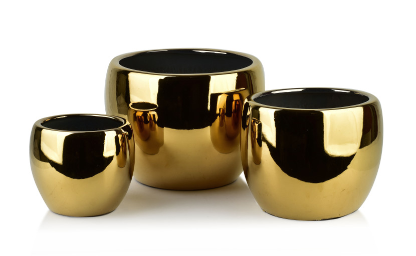 NEVA GOLD Komplet 3 osłonek ceramicznych 37x29,5/28x24,5/20,5x19,5cm 917614