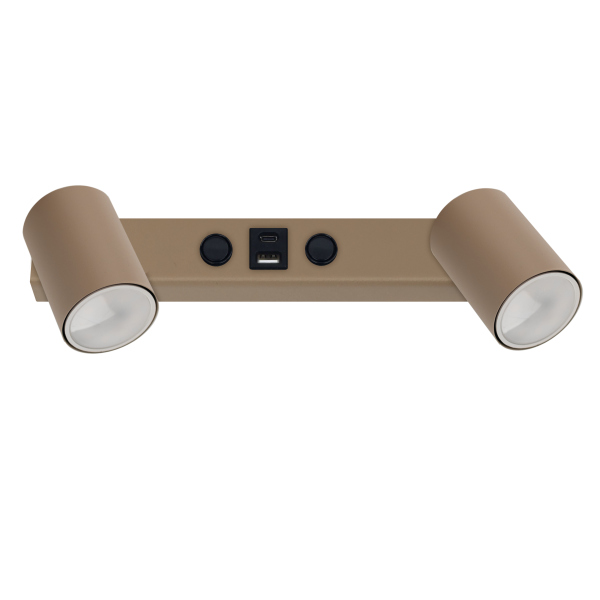 Nex Sabia Kinkiet 2Xgu10 / Usb nad łóżko 823450