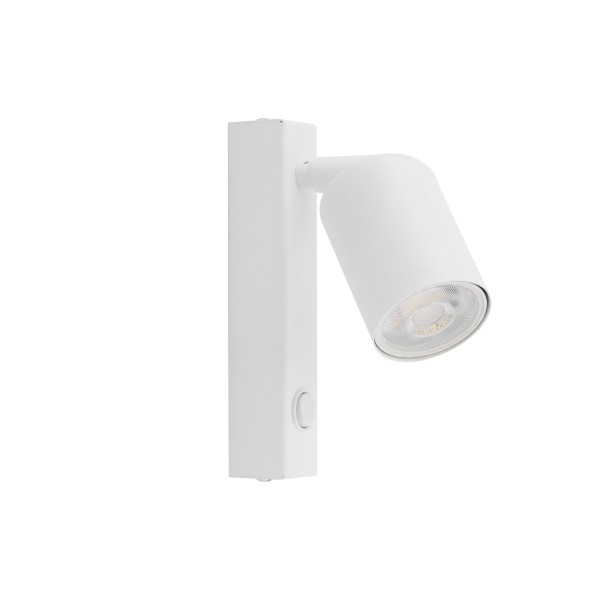 Nex White Kinkiet 1Xgu10 z włącznikiem 823459