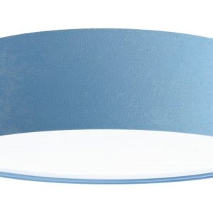 Niebieski welurowy plafon abażurowy – Luren 310370 Niebieski welurowy plafon abażurowy – Luren 310370