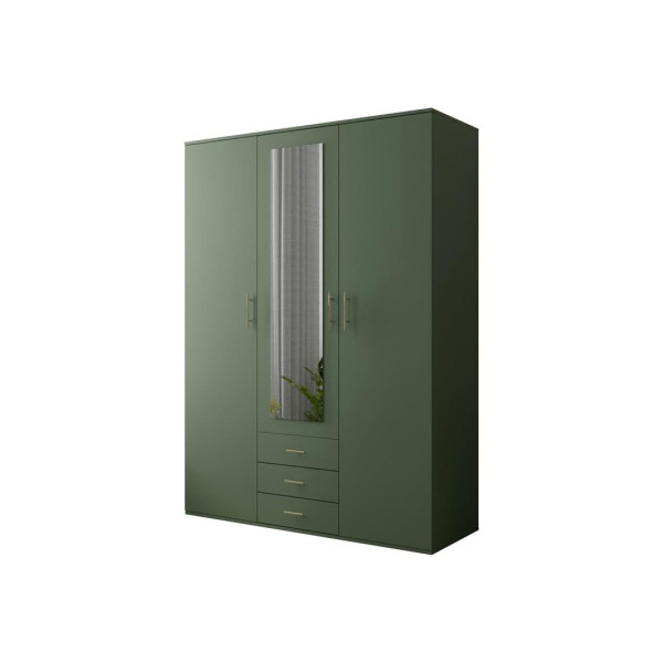 Nietuzinkowa szafa uchylna z lustrem GREEN 150 / zielony 355680