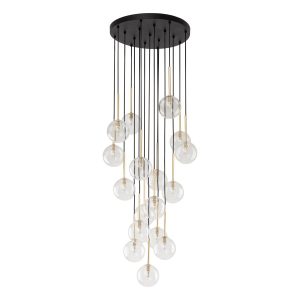 Nilos black gold lampa wisząca 17 678800 Nilos black gold lampa wisząca 17 678800