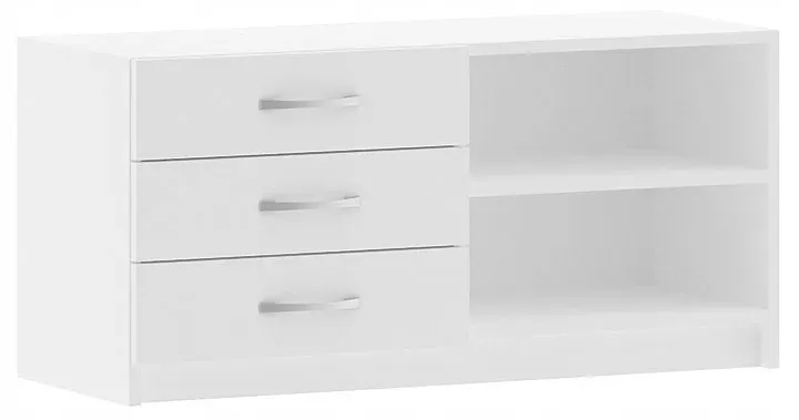 Niska komoda z szufladami i półką - Riren 243696