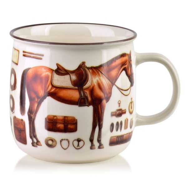 NORMAN Kubek 450ml 9.6x13x9.3cm koń, jeździectwo 1068425