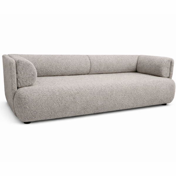 Nowoczesna beżowa kanapa rozkładana z funkcją spania Cloud 212 cm Boucle 1059203