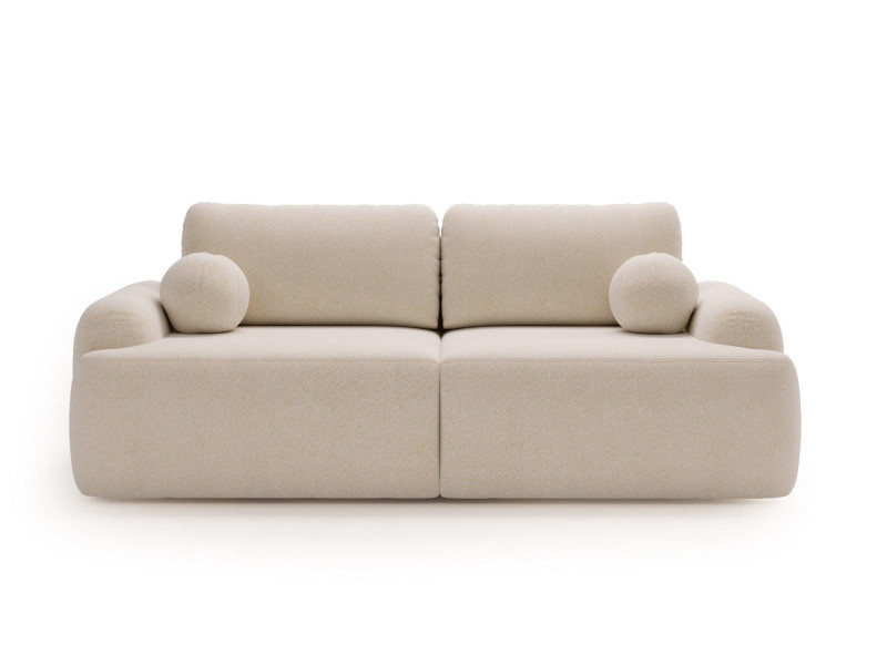 Nowoczesna beżowa sofa w stylu japandi OLIO 984813