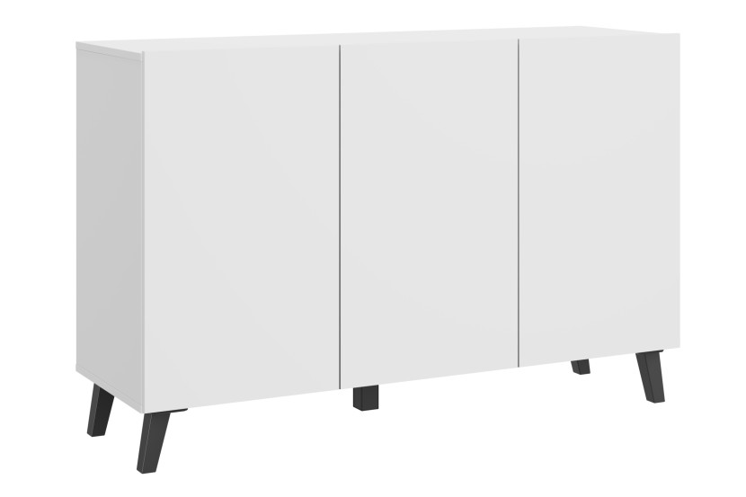 Nowoczesna komoda 120 cm do salonu na nóżkach biały mat minimalistyczna 903320
