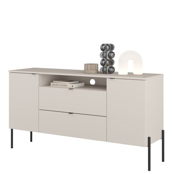 Nowoczesna komoda 140 cm do salonu dwudrzwiowa ORE 790276