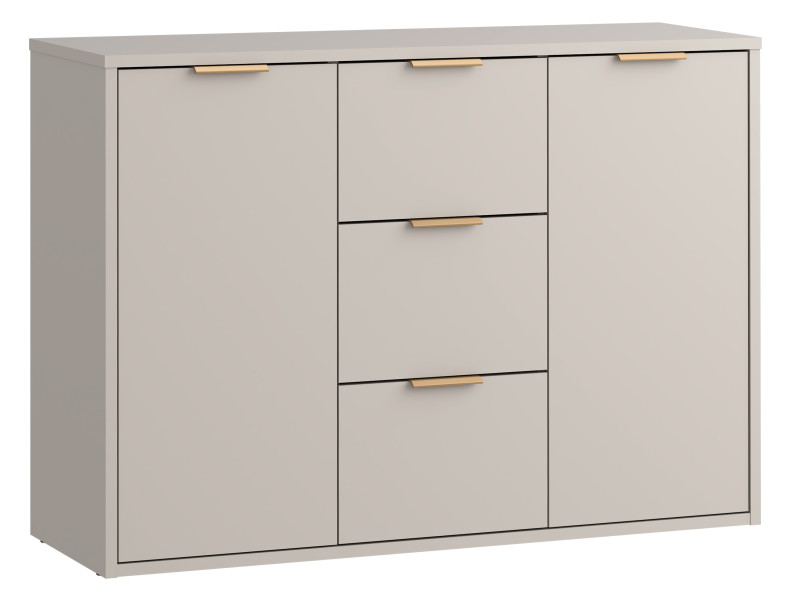 Nowoczesna komoda 3 szuflady + 2 drzwi | Salon sypialnia | Kaszmir Linea110 963380