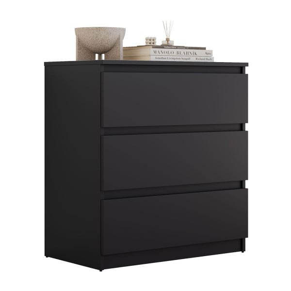 Nowoczesna komoda HANA M3, czarny mat 841516