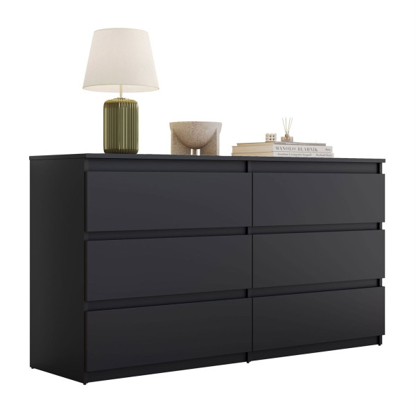 Nowoczesna komoda HANA M6, czarny 140cm 841537