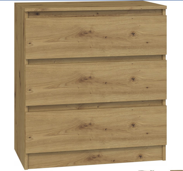 Nowoczesna komoda km3 artisan szafka 3 szuflady do salonu sypialni 827427