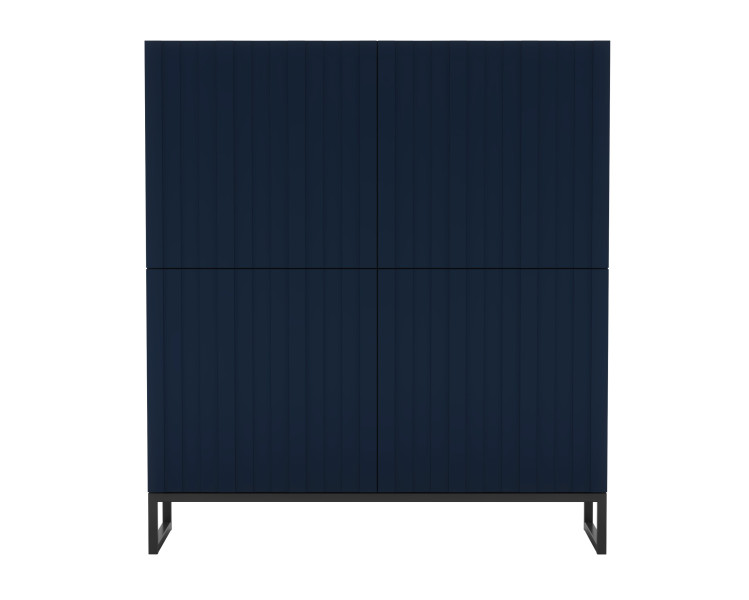 Nowoczesna Komoda RTV Granatowy Mat 112cm Glamour Szafka RTV 233498
