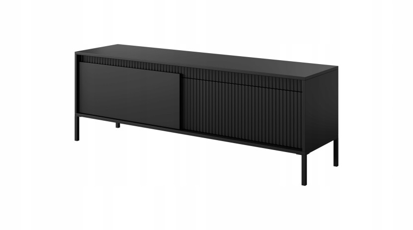 Nowoczesna Komoda RTV SENSO 153 Meble Laski Ryflowane fronty 648317
