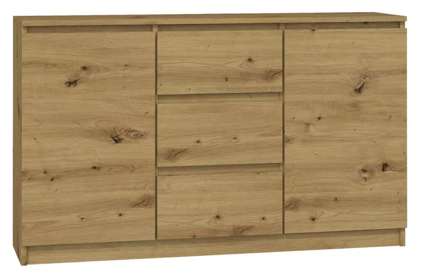 Nowoczesna komoda Rubin - dąb artisan 708228