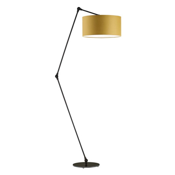 Nowoczesna lampa podłogowa BARI Czarny - Musztardowy 872553
