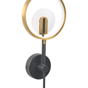 Nowoczesna lampa ścienna LED metalowa złota 793470 Nowoczesna lampa ścienna LED metalowa złota 793470