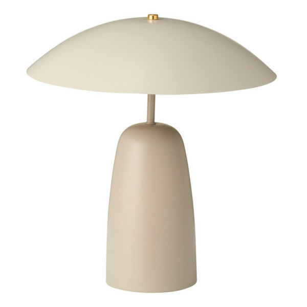 Nowoczesna lampa stołowa beżowa metalowa 39 cm mat E14 do salonu 1043292