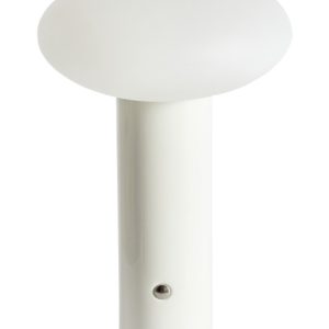 Nowoczesna lampa stołowa LED metalowa biała 509535 Nowoczesna lampa stołowa LED metalowa biała 509535