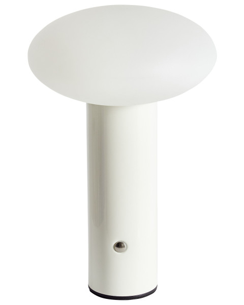 Nowoczesna lampa stołowa LED metalowa biała 509535