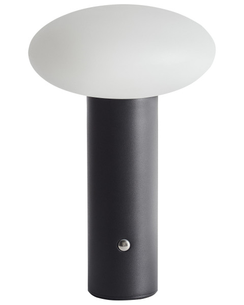 Nowoczesna lampa stołowa LED metalowa czarna 509530