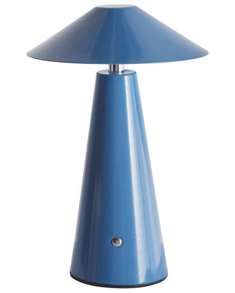 Nowoczesna lampa stołowa LED metalowa niebieska 509454