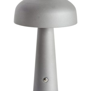 Nowoczesna lampa stołowa LED metalowa szara 509534
