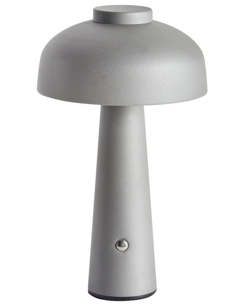 Nowoczesna lampa stołowa LED metalowa szara 509534