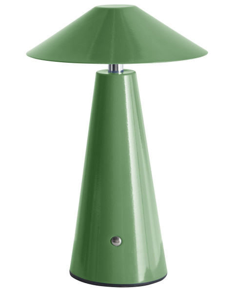 Nowoczesna lampa stołowa LED metalowa zielona 509451