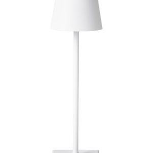 Nowoczesna lampa stołowa metalowa biała 437397