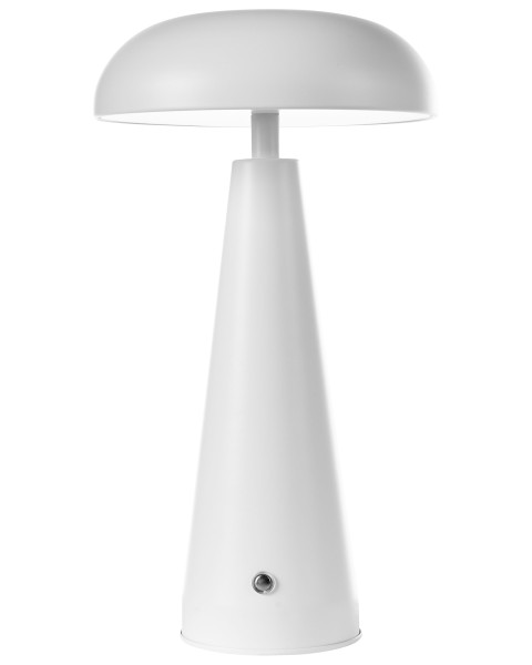 Nowoczesna lampa stołowa metalowa biała 509533