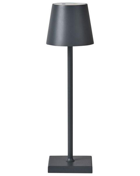Nowoczesna lampa stołowa metalowa ciemnoszara 437404
