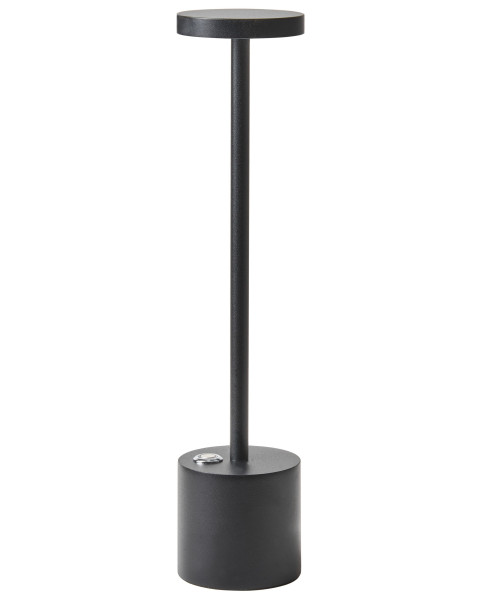 Nowoczesna lampa stołowa metalowa czarna 385087