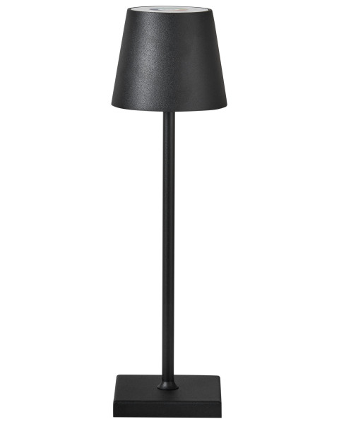 Nowoczesna lampa stołowa metalowa czarna 437403