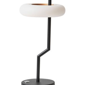 Nowoczesna lampa stołowa metalowa czarna 446735 Nowoczesna lampa stołowa metalowa czarna 446735