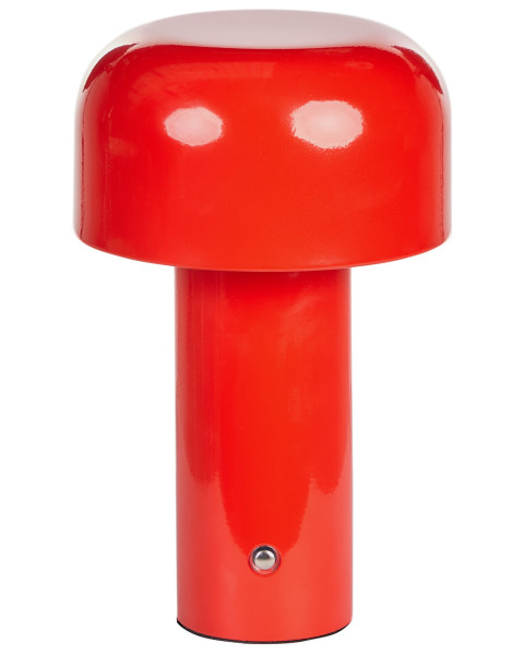 Nowoczesna lampa stołowa metalowa czerwona 385085