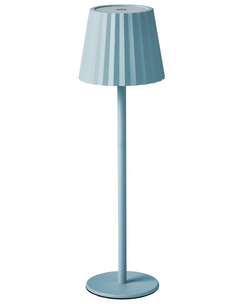 Nowoczesna lampa stołowa metalowa jasnoniebieska 339719