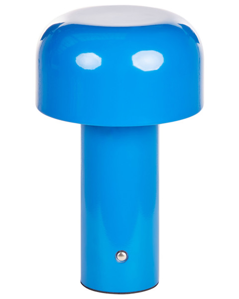 Nowoczesna lampa stołowa metalowa niebieska 385092