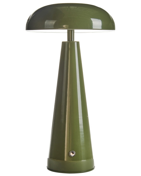 Nowoczesna lampa stołowa metalowa zielona 509532