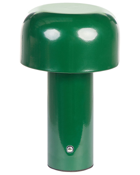 Nowoczesna lampa stołowa metalowa zielona 385090