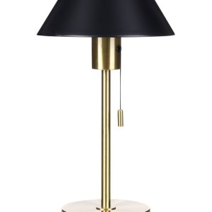 Nowoczesna lampa stołowa metalowa złota z czarnym 60974 Nowoczesna lampa stołowa metalowa złota z czarnym 60974