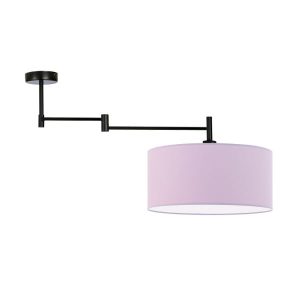 Nowoczesna lampa sufitowa do sypialni RANGUN Czarny – Jasny Fioletowy 870683