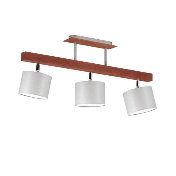 Nowoczesna lampa sufitowa HOLLYWOOD Mahoń - Jasny Szary 962235